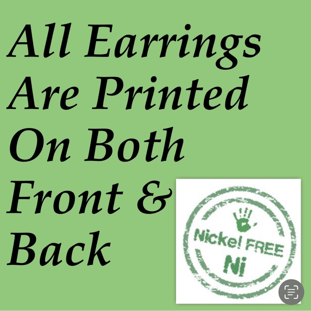 Purple Animal Print Faux Leather Dangle Earrings Fashion Jewelry - Picture 3 of 4